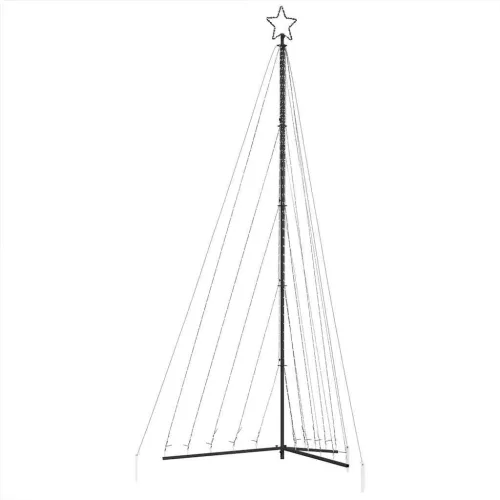  hideg fehér LED karácsonyfa 339 LED 182 cm