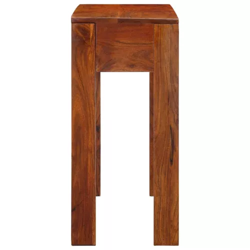  konzolasztal 80x35x75 cm tömör fa akácfa