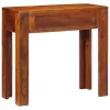  konzolasztal 80x35x75 cm tömör fa akácfa