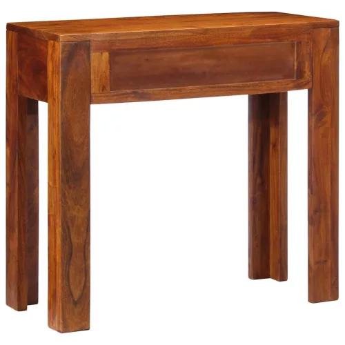  konzolasztal 80x35x75 cm tömör fa akácfa