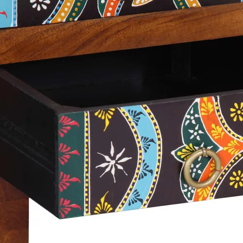  tömörfa akácfa többszínű komód 50x35x60