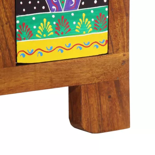  tömörfa akácfa többszínű komód 50x35x60