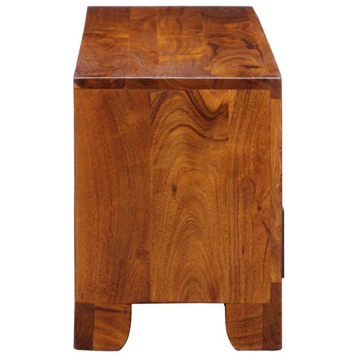  tömör akácfa többszínű TV-szekrény 110x30x40