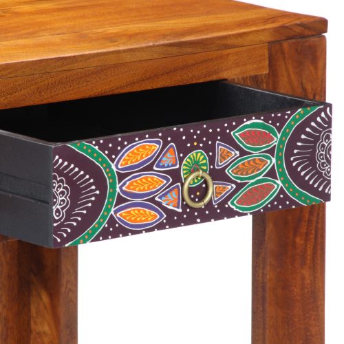  Íróasztal 100x50x75 cm Tömör akácfából