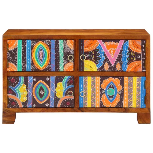  Cipőszekrény tárolóval Barna 90 x 35 x 55 cm Tömör Akácfa