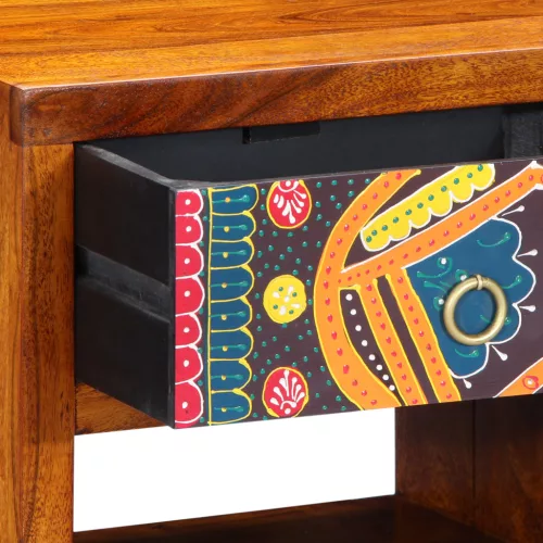  Éjjeli szekrények 2 db 40x35x35 cm Tömör akác