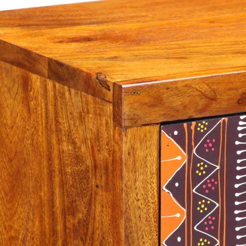  Éjjeli szekrények 2 db 35x30x22 cm Tömör akácfából