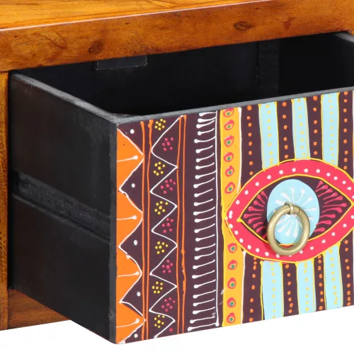  Éjjeli szekrények 2 db 35x30x22 cm Tömör akácfából