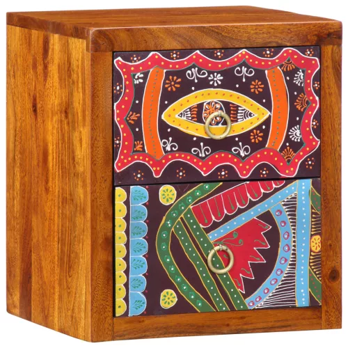  Éjjeli Szekrény 35x30x40 cm Tömör Akác