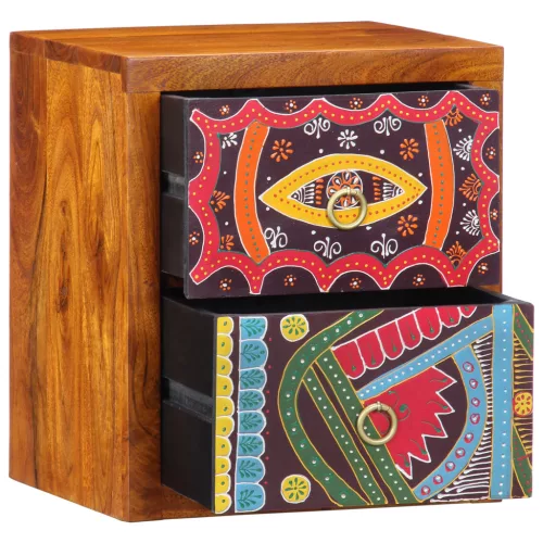  Éjjeli Szekrény 35x30x40 cm Tömör Akác