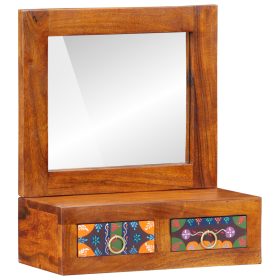  Fali szekrény 40x20x50 cm Tömör akácfa