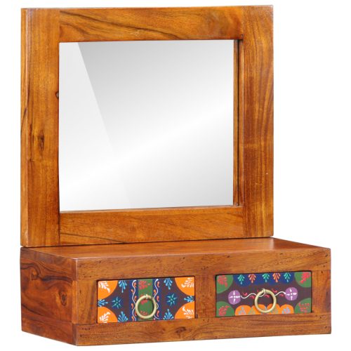  Fali szekrény 40x20x50 cm Tömör akácfa