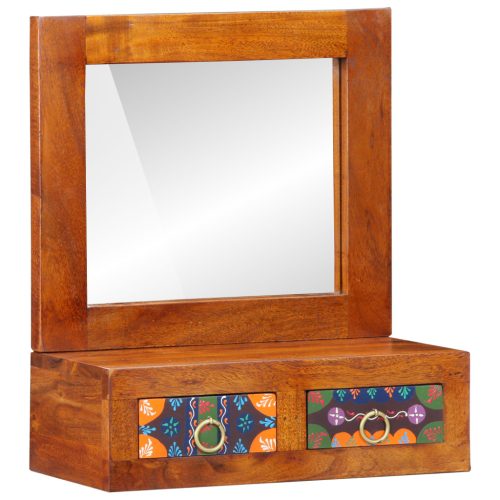  Fali szekrény 40x20x50 cm Tömör akácfa