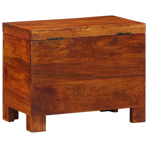  Tároló Doboz Mézbarna 50x30x40 cm Tömör Akác