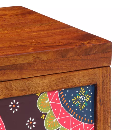  Tároló Doboz Mézbarna 50x30x40 cm Tömör Akác