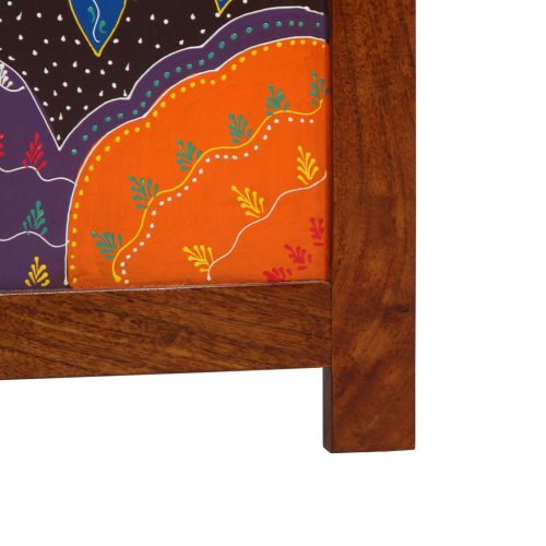  3 paneles szobafelosztó Mézbarna 35x1.5x160 cm Tömör akácfa