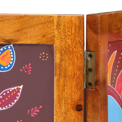  Szobaelválasztó 3 Panelem Mézbarna 35x1.5x160 cm Szilárd Fa Akácból