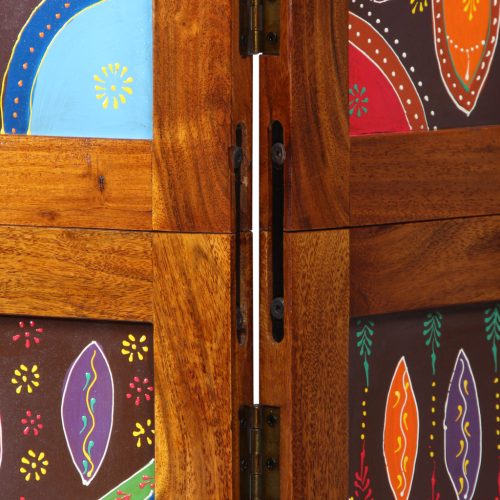  Szobaelválasztó 3 Panelem Mézbarna 35x1.5x160 cm Szilárd Fa Akácból