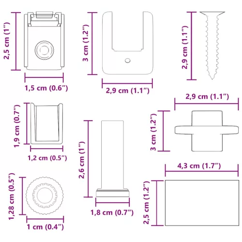  36 darab redőny szerelvény