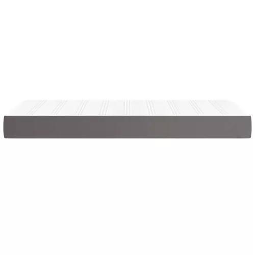  szürke műbőr zsebrugós matrac gyerekeknek 80 x 160 cm