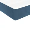  sötétkék bársony zsebrugós ágymatrac 100x210x20 cm