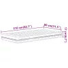  fehér H2/H3 keménységű habmatrac 80 x 210 cm