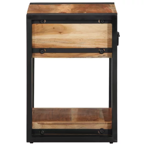  Éjjeli asztal 40x35x50 cm Tömör akácfa