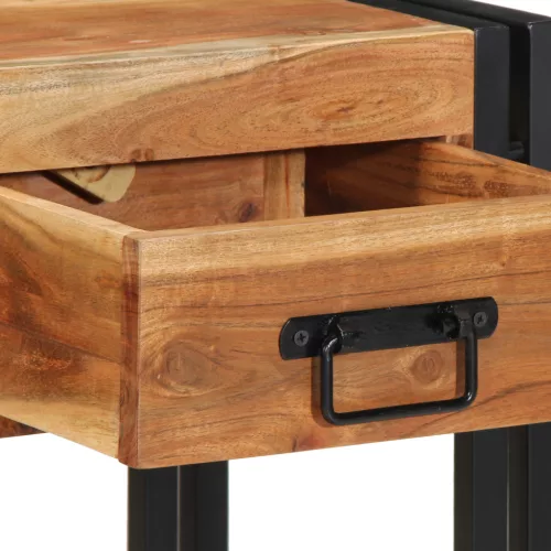  Éjjeli asztal 40x35x50 cm Tömör akácfa