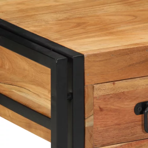  Éjjeli asztalok 2 db 40x40x50 cm Tömör akácfából