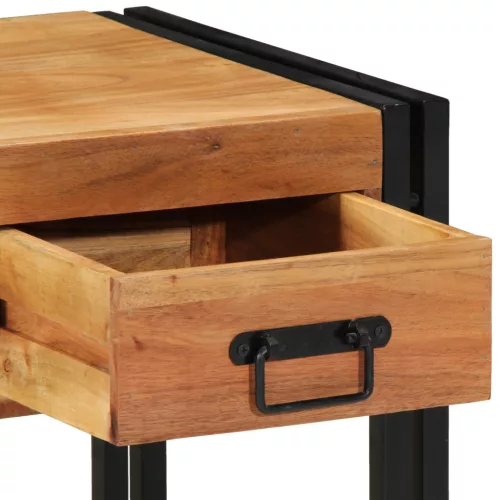  Éjjeli asztalok 2 db 40x40x50 cm Tömör akácfából