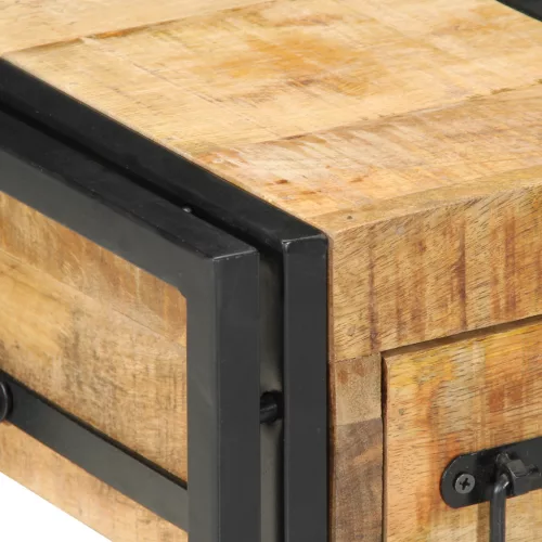  Éjjeliasztal 40x40x40 cm Tömör Mangófából