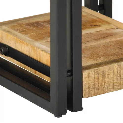  Éjjeliasztal 40x40x40 cm Tömör Mangófából