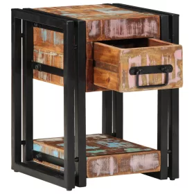    Éjjeli asztal 40x40x40 cm Tömör újrahasznosított fából