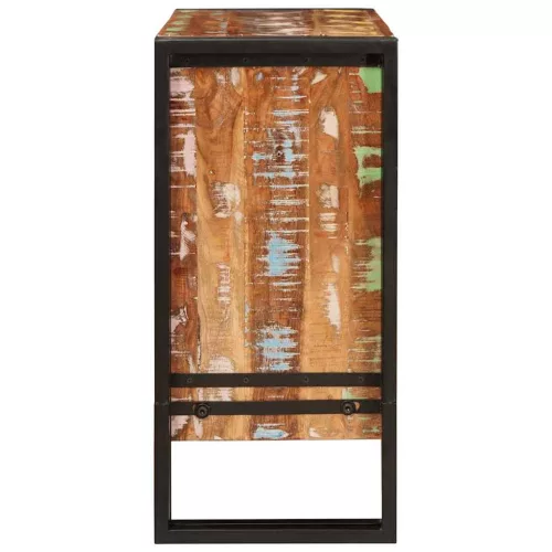  Széf fiókkal Barna 66 x 33 x 70 cm tömör újrahasznosított fa