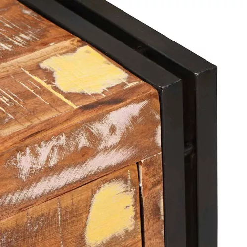  Széf fiókkal Barna 66 x 33 x 70 cm tömör újrahasznosított fa