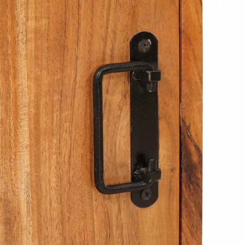  Éjjeli asztal 2 pcs Barna 35 x 33 x 48 cm Tömör Fa Akácia