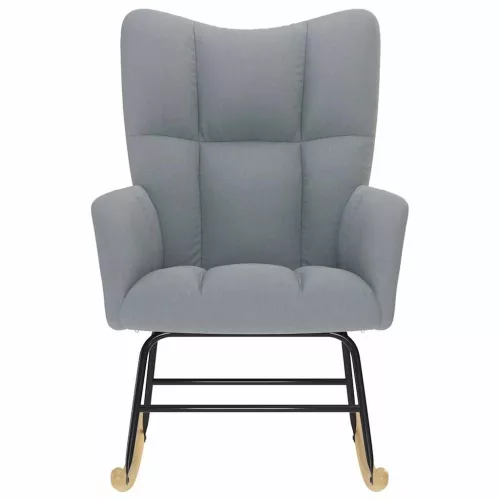  világosszürke szövet hintaszék