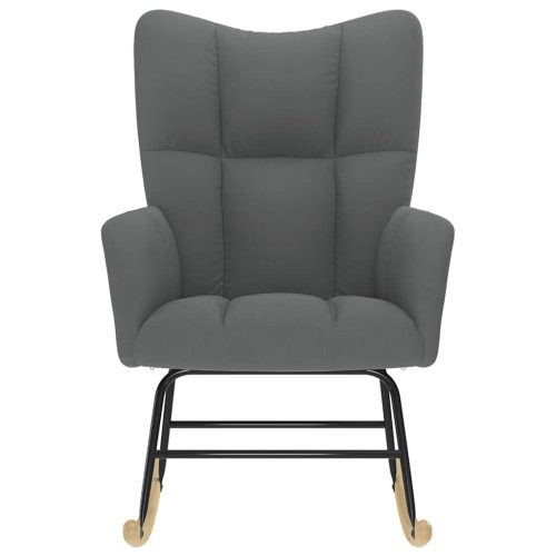  sötétszürke szövet hintaszék