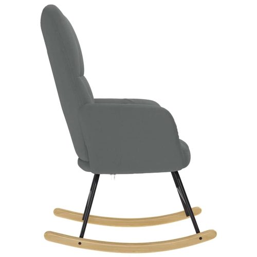  sötétszürke szövet hintaszék