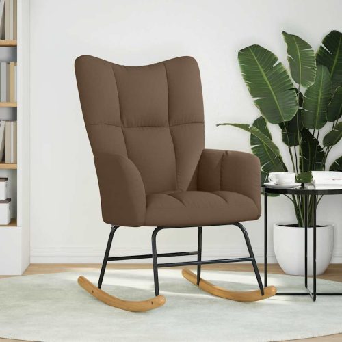  barna szövet hintaszék