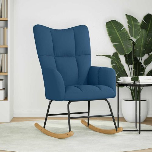  kék szövet hintaszék