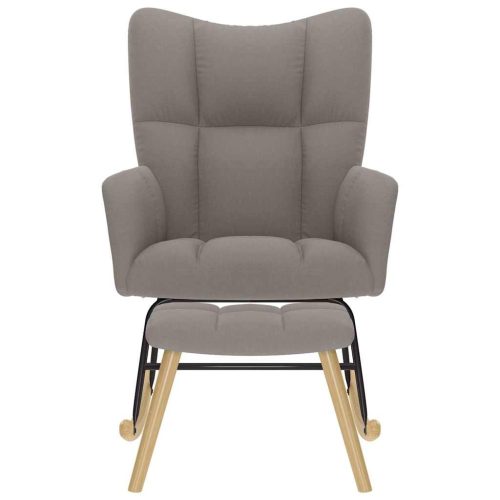  tópszínű szövet hintaszék lábtartóval