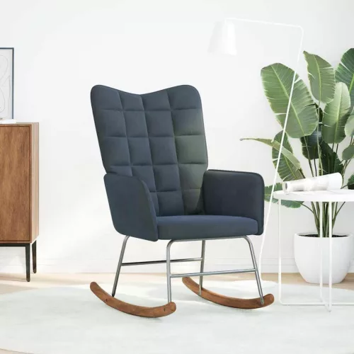  sötétszürke bársony hintaszék