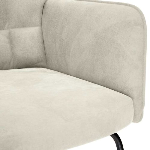  krémszínű bársony hintaszék