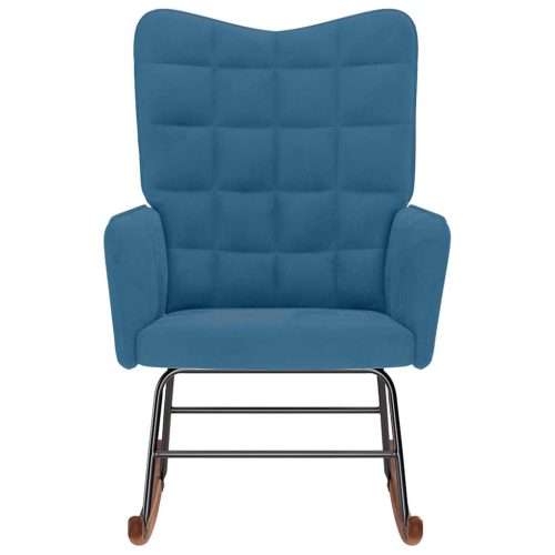  kék bársony hintaszék