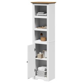    Fürdőszobaszekrény BODO" Fehér és barna 44x30x160 cm"