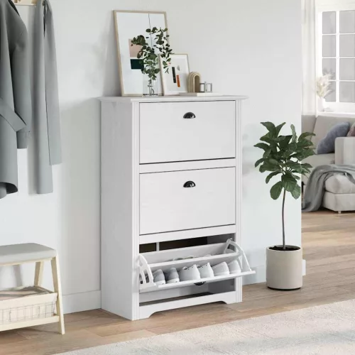  cipőállvány BODO" Fehér 80x35x118 cm"