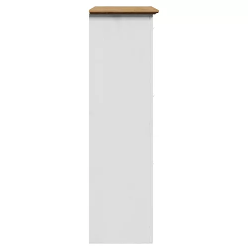  cipőállvány BODO" Fehér és barna 80x35x118 cm"