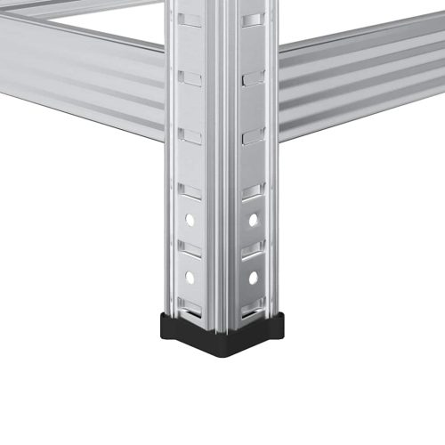  2 db acél és mérnöki fa 2 rétegű gumiabroncs polc ezüst