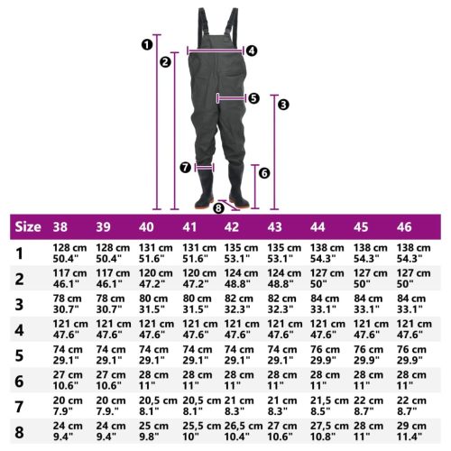  sötétzöld mellkasig érő gázlóruha csizmával 40-es